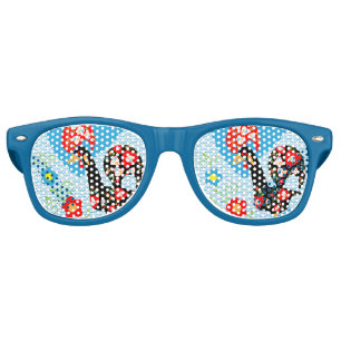 The Portuguese Rooster of Barcelos Retro Sunglasses
