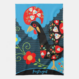The Portuguese Rooster Tea Towel