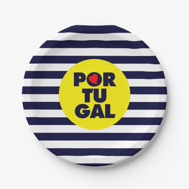 The Portuguese sunshine Paper Plate (Front)