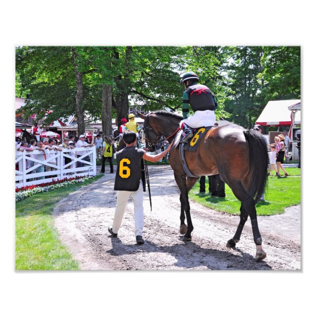 The Post Parade at Saratoga Photo Print (Front)