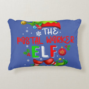 The Postal Worker Elf Christmas Elf Costume Lover Decorative Cushion