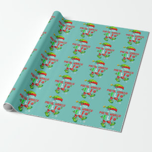The Postal Worker Elf Christmas Elf Costume Lover Wrapping Paper