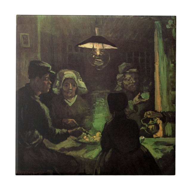 The Potato Eaters by Vincent van Gogh Tile (Front)