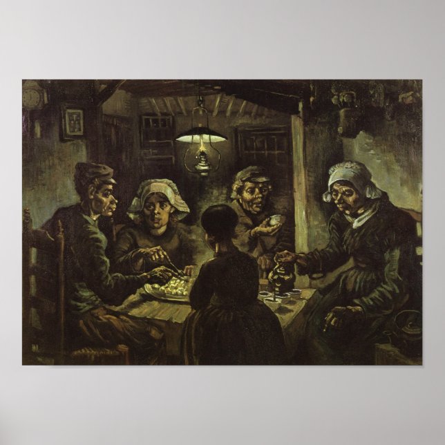 The Potato Eaters Van Gogh Fine Art Poster (Front)