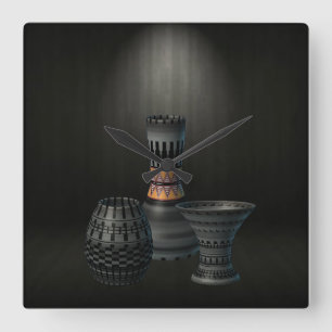 The Potters  Square Wall Clock
