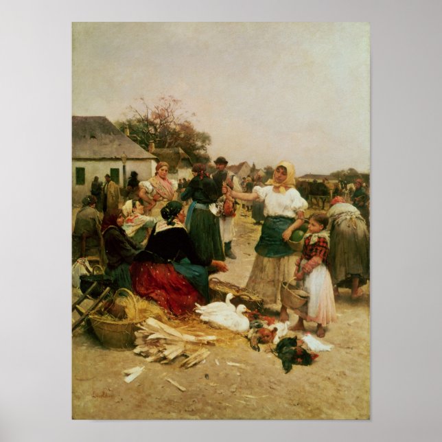 The Poultry Market, 1885 Poster (Front)