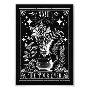The Pour Over Coffee Tarot Card Photo Print