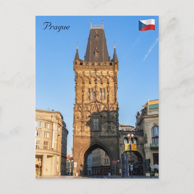 The Powder Tower - Prague, Czech Republic Postcard (Front)
