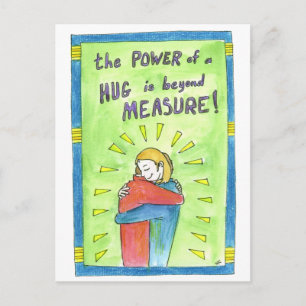 The Power of a Hug Postcard
