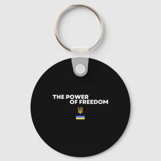 The Power Of Freedom Trident Ukrainian Flag Symbol Key Ring