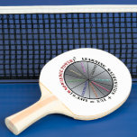 The power of mathematics  ping pong paddle<br><div class="desc">Illustrates the importance of mathematics together with fun,  for  knowledge power in life.</div>