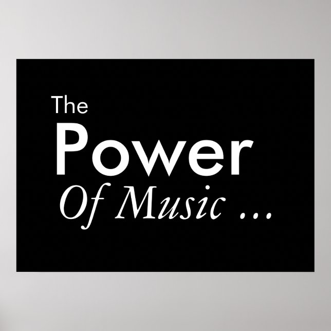 The Power Of Music Poster (Front)