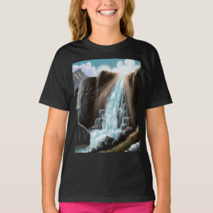 The Power of Nature - A Majestic Waterfall T-Shirt
