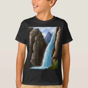 The Power of Nature - A Majestic Waterfall T-Shirt