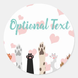The Power of Paws  Classic Round Sticker