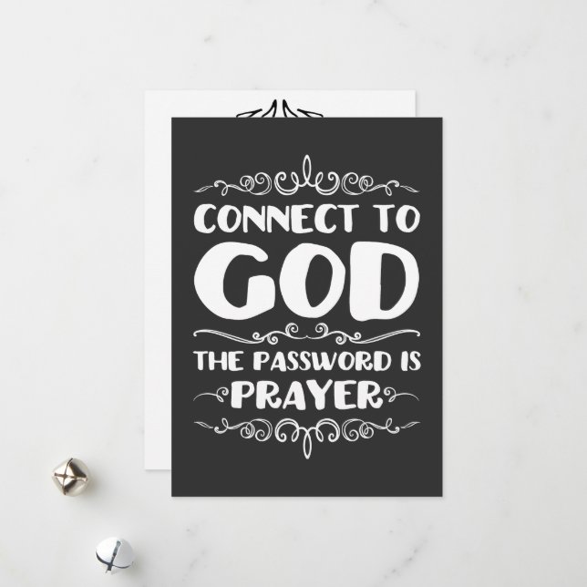 The power of prayer Greeting Card (Front/Back In Situ)