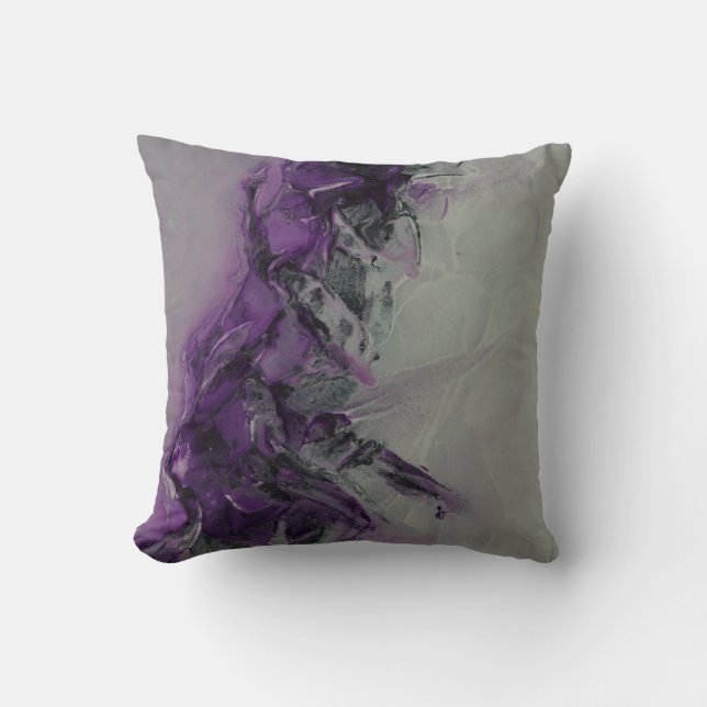 The Power of Purple Polyester Pillow (Front)