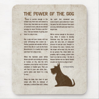 The Power of the Dog Poem - Rudyard Kipling  Mouse Pad