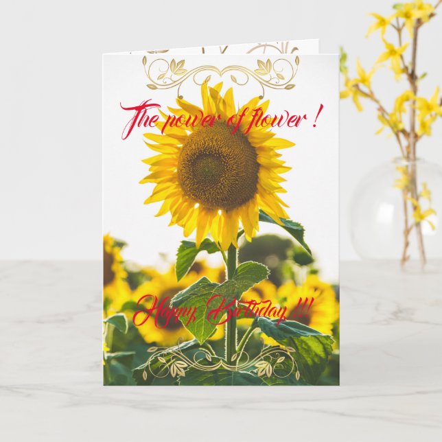 The Power of the Flower Card (Yellow Flower)