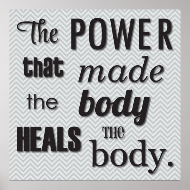 The Power That Made The Body Chiropractic Poster (Front)