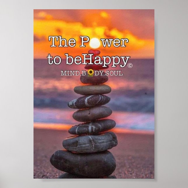 THE POWER TO BE HAPPY POSTER (Front)