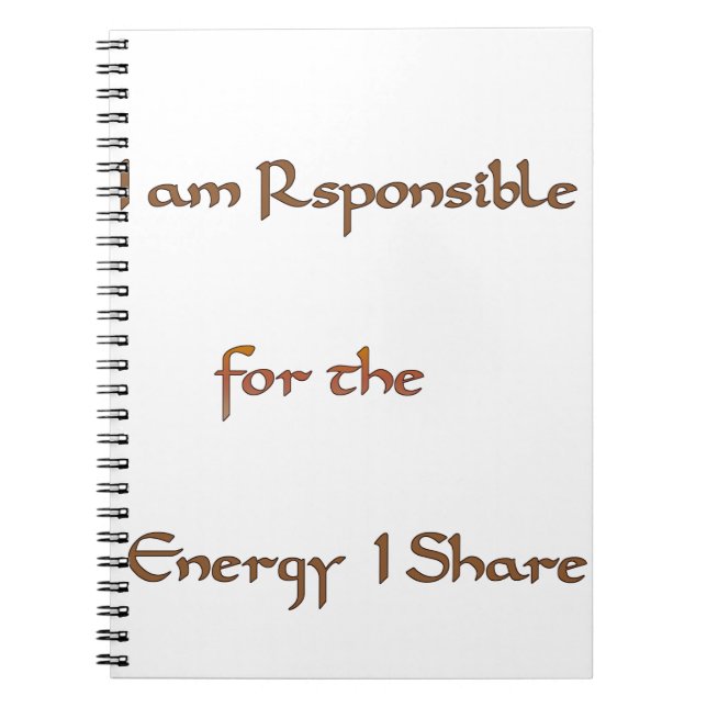 The Power Within: Energy Matters Spiral Notebook (Front)