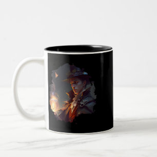 The powerful magician and his magic Two-Tone coffee mug