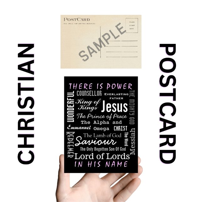 The Powerful Name of Jesus Christian  Postcard (Creator Uploaded)