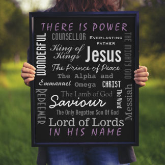 The Powerful Name of Jesus Christian  Poster