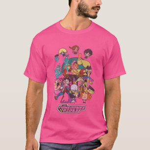 The Powerpuff Colorful Villains Group Cute Cartoon T-Shirt