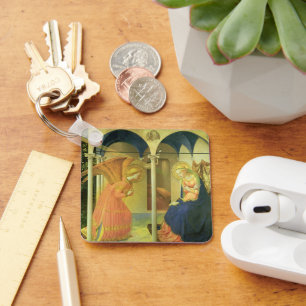 The Prado Annunciation by Fra Angelico Key Ring