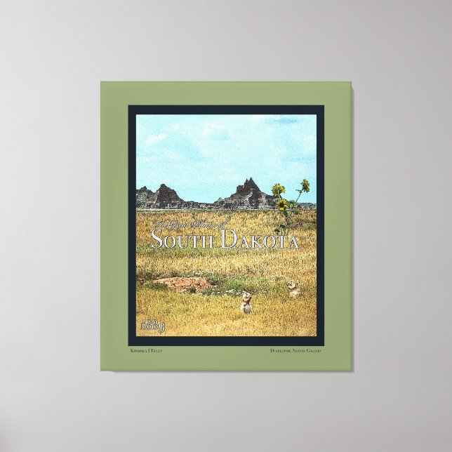 The Prairie Lands of South Dakota Canvas Print (Front)
