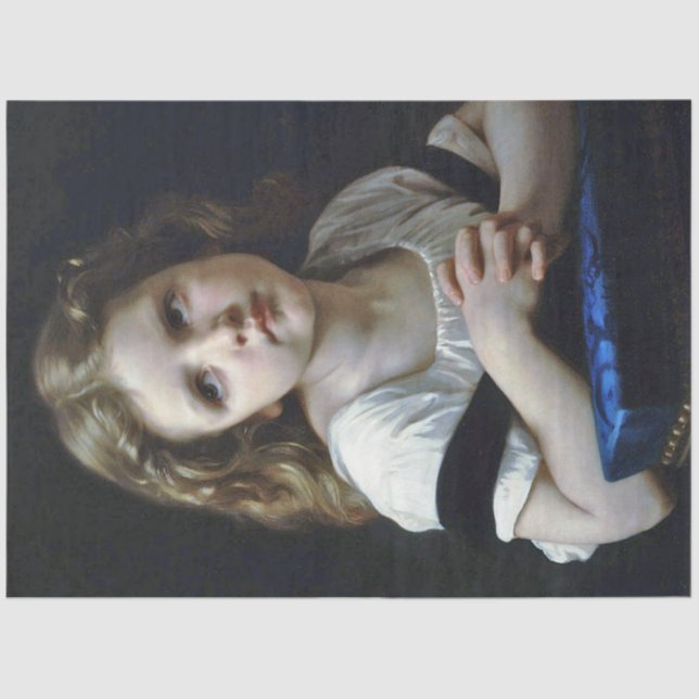 The Prayer, Bouguereau Tissue Paper (Front)