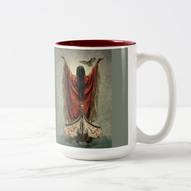 The Prayer - Coffee Mug, Cup, Beverage Two-Tone Coffee Mug (Right)