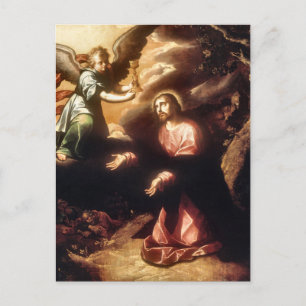 The Prayer in the Garden by Luis Juarez Postcard