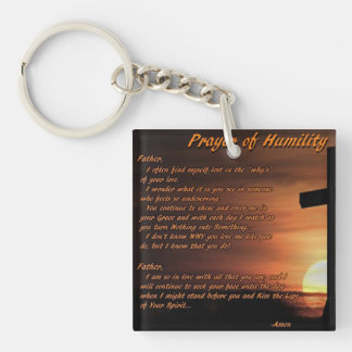 The Prayer of Humility keychain