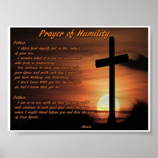 The Prayer of Humility Poster