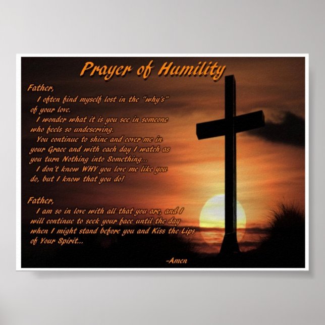 The Prayer of Humility Poster (Front)