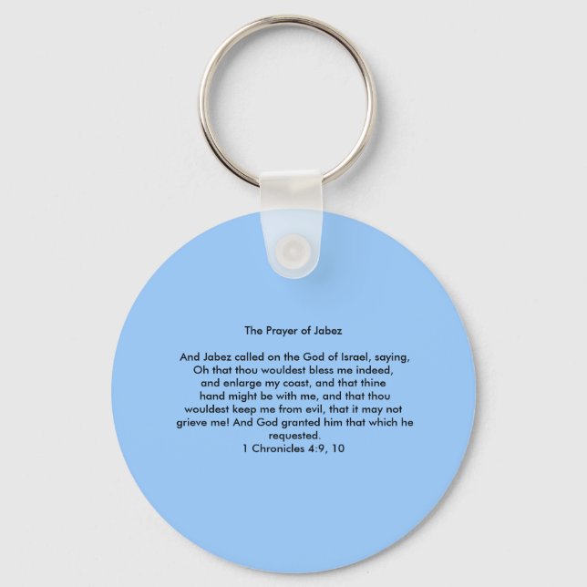 The Prayer of Jabez Key Ring (Front)
