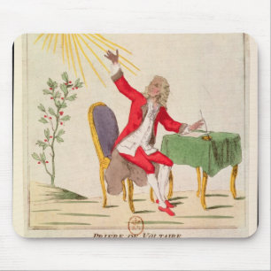 The Prayer of Voltaire Mouse Pad