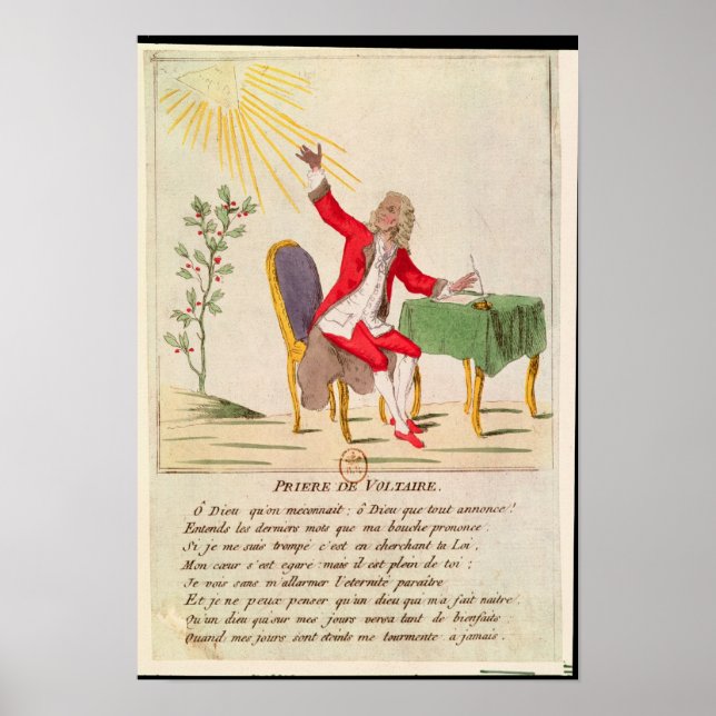 The Prayer of Voltaire Poster (Front)