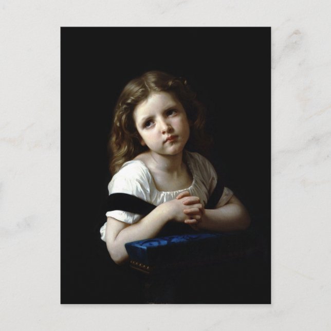 The Prayer - William Bouguereau - Postcard (Front)