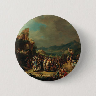 The Preaching of John the Baptist by Bartholomeus 6 Cm Round Badge