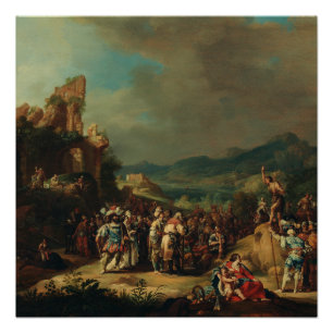 The Preaching of John the Baptist by Bartholomeus Poster
