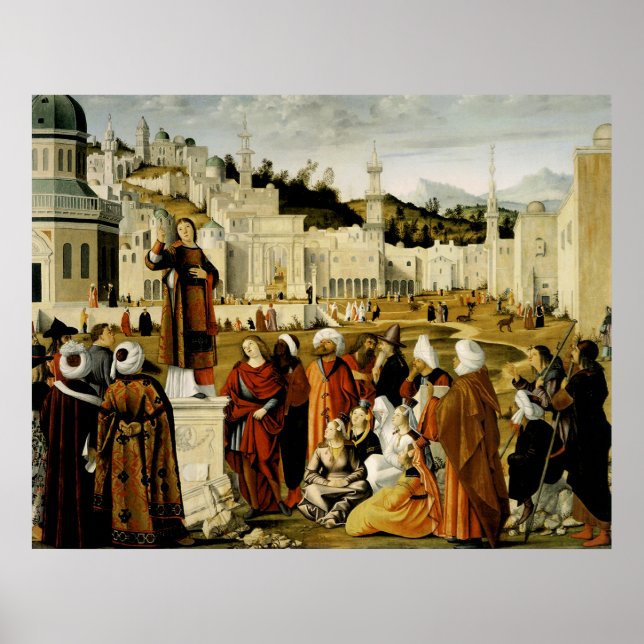 The Preaching of Saint Stephen in Jerusalem Poster (Front)