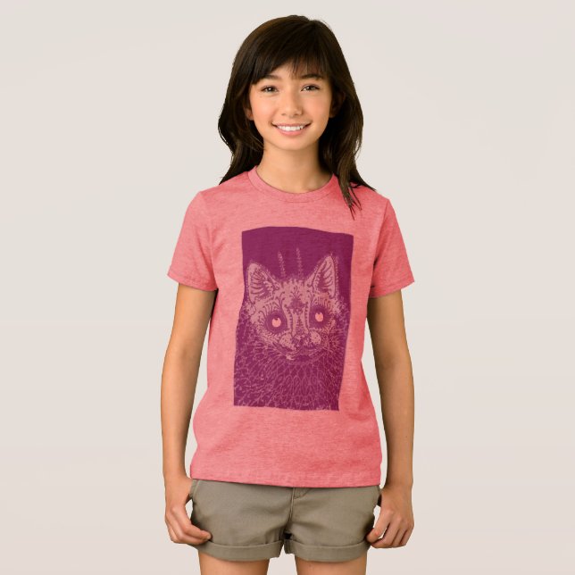 The Precious: A Cat in Gothic Style Tri-Blend Shirt (Front Full)