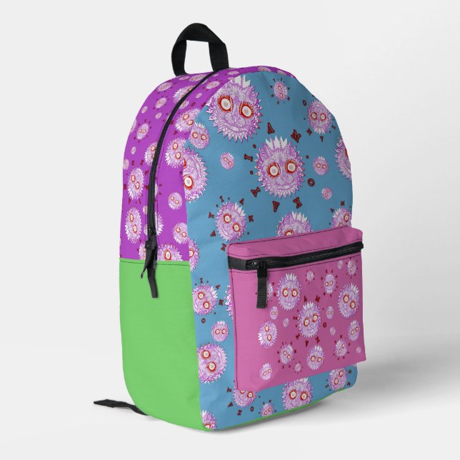 The Precious says "I am Okay" Printed Backpack (Back Corner Left)