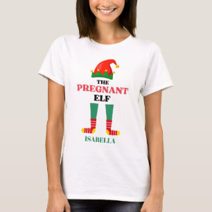 The Pregnant Elf Christmas T-Shirt