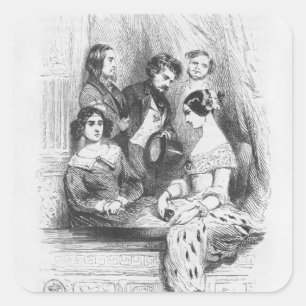 The Premiers Gentilhommes theatre box Square Sticker
