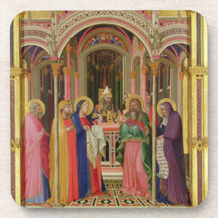 The Presentation in the Temple, 1342 (tempera on p Coaster